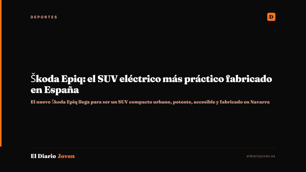 Škoda Epiq: el SUV eléctrico más práctico fabricado en España