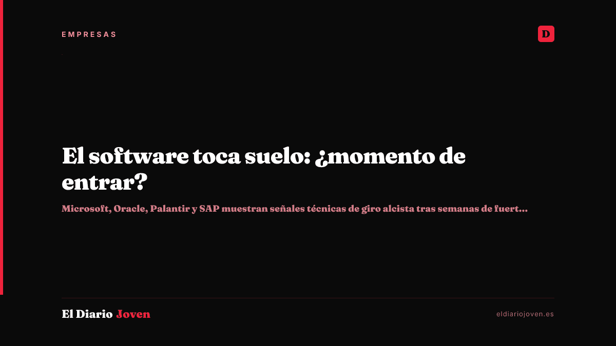El software toca suelo: ¿momento de entrar?