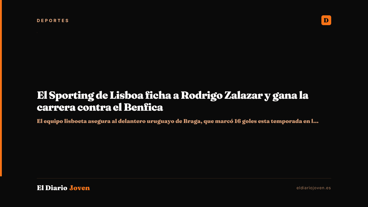 El Sporting de Lisboa ficha a Rodrigo Zalazar y gana la carrera contra el Benfica