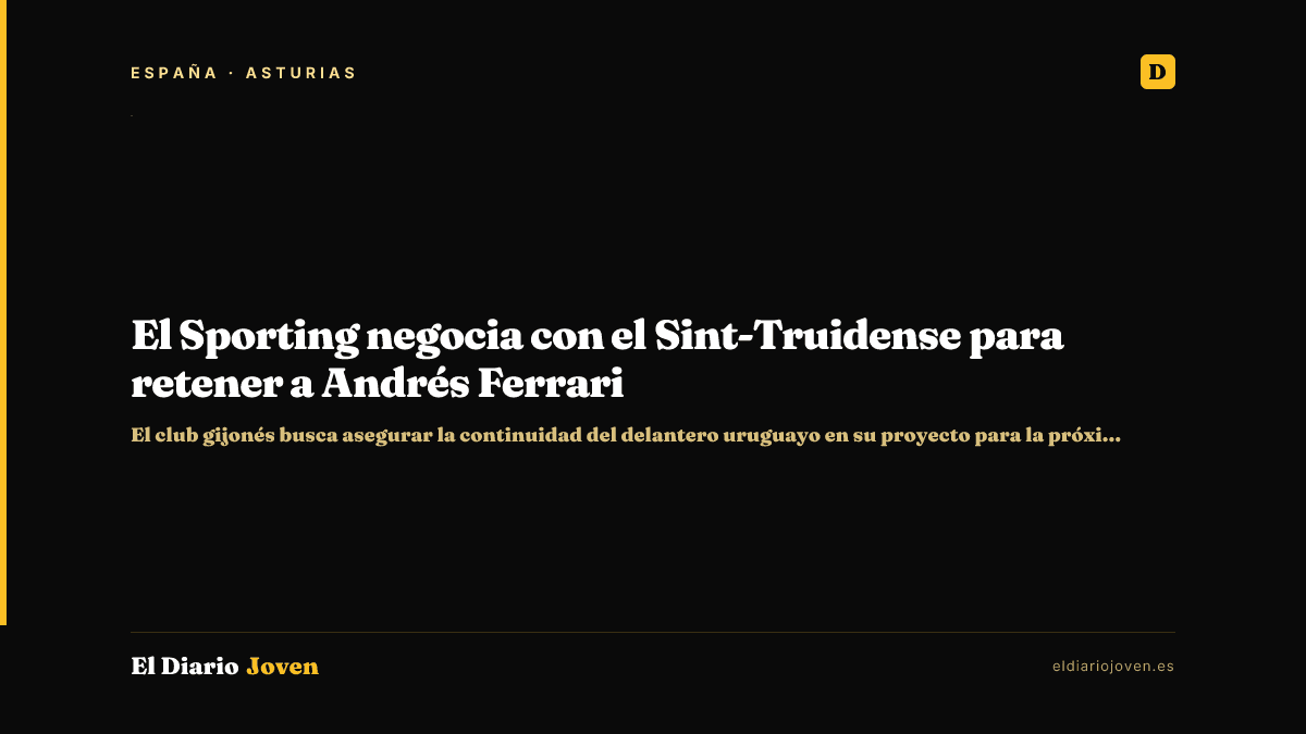 El Sporting negocia con el Sint-Truidense para retener a Andrés Ferrari