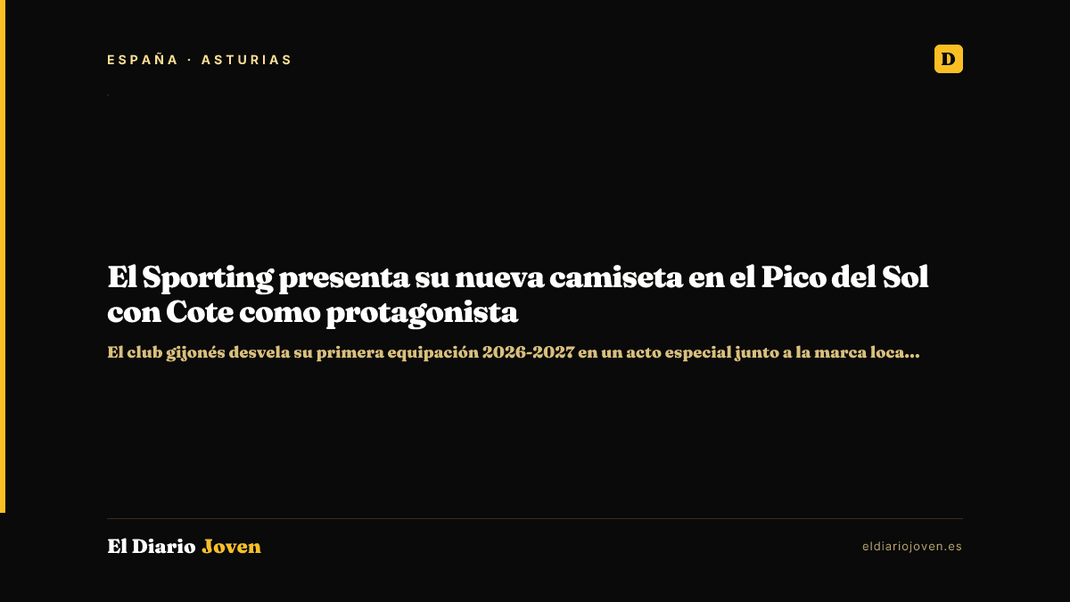 El Sporting presenta su nueva camiseta en el Pico del Sol con Cote como protagonista