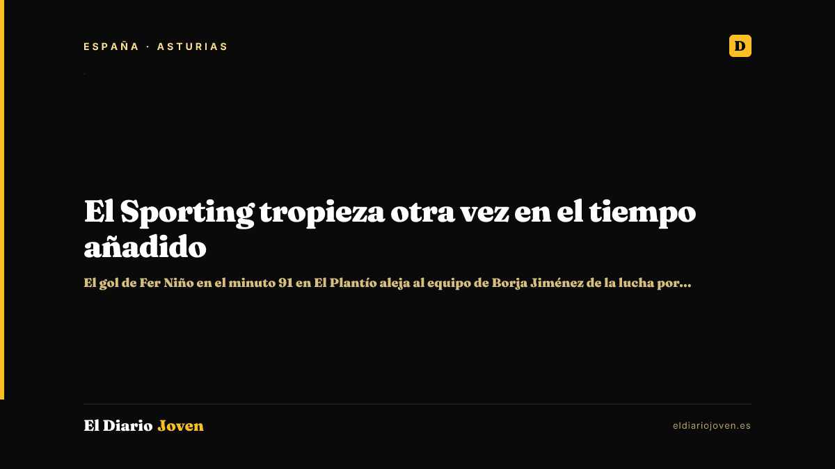 El Sporting tropieza otra vez en el tiempo añadido