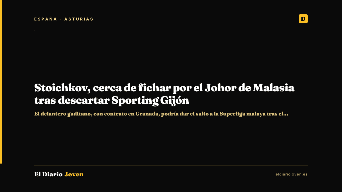 Stoichkov, cerca de fichar por el Johor de Malasia tras descartar Sporting Gijón