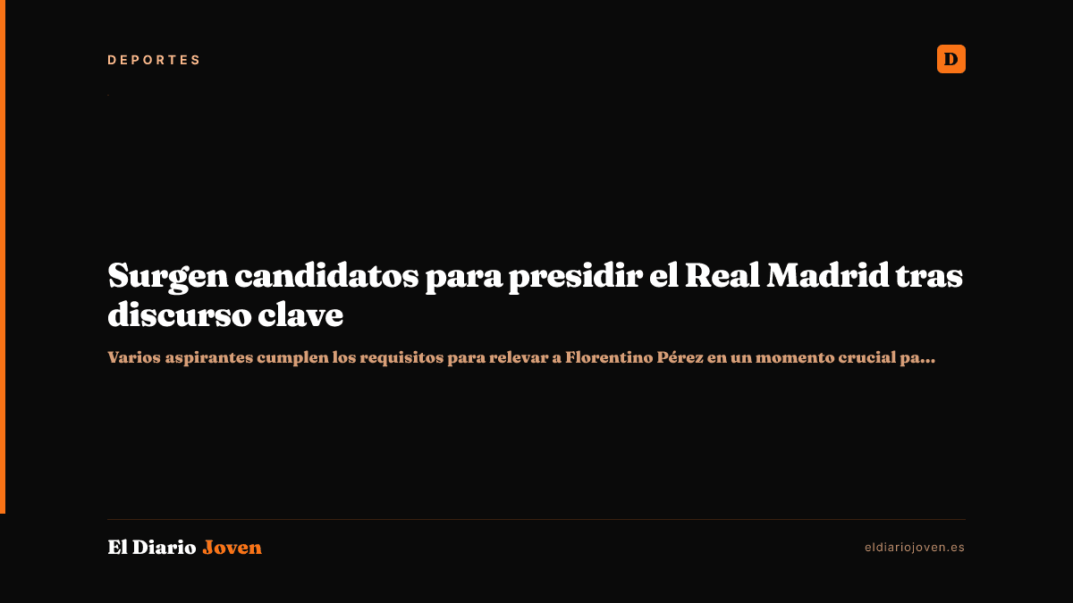 Surgen candidatos para presidir el Real Madrid tras discurso clave