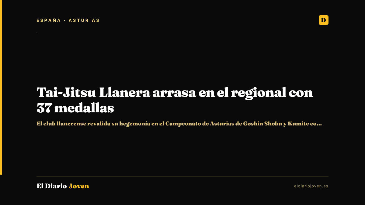 Tai-Jitsu Llanera arrasa en el regional con 37 medallas