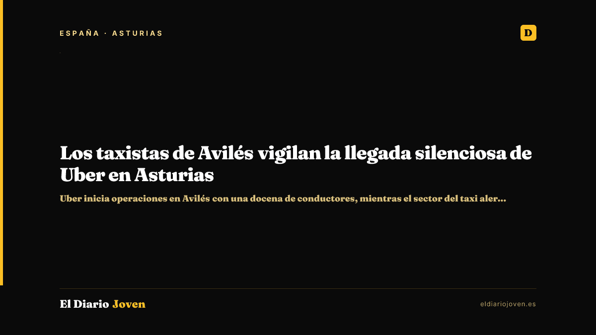 Los taxistas de Avilés vigilan la llegada silenciosa de Uber en Asturias