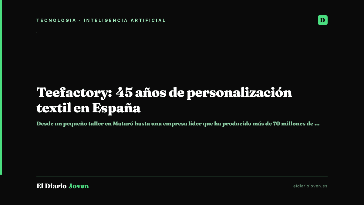 Teefactory: 45 años de personalización textil en España