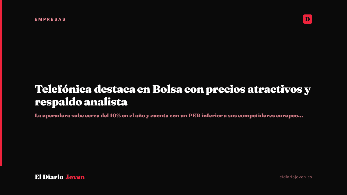 Telefónica destaca en Bolsa con precios atractivos y respaldo analista