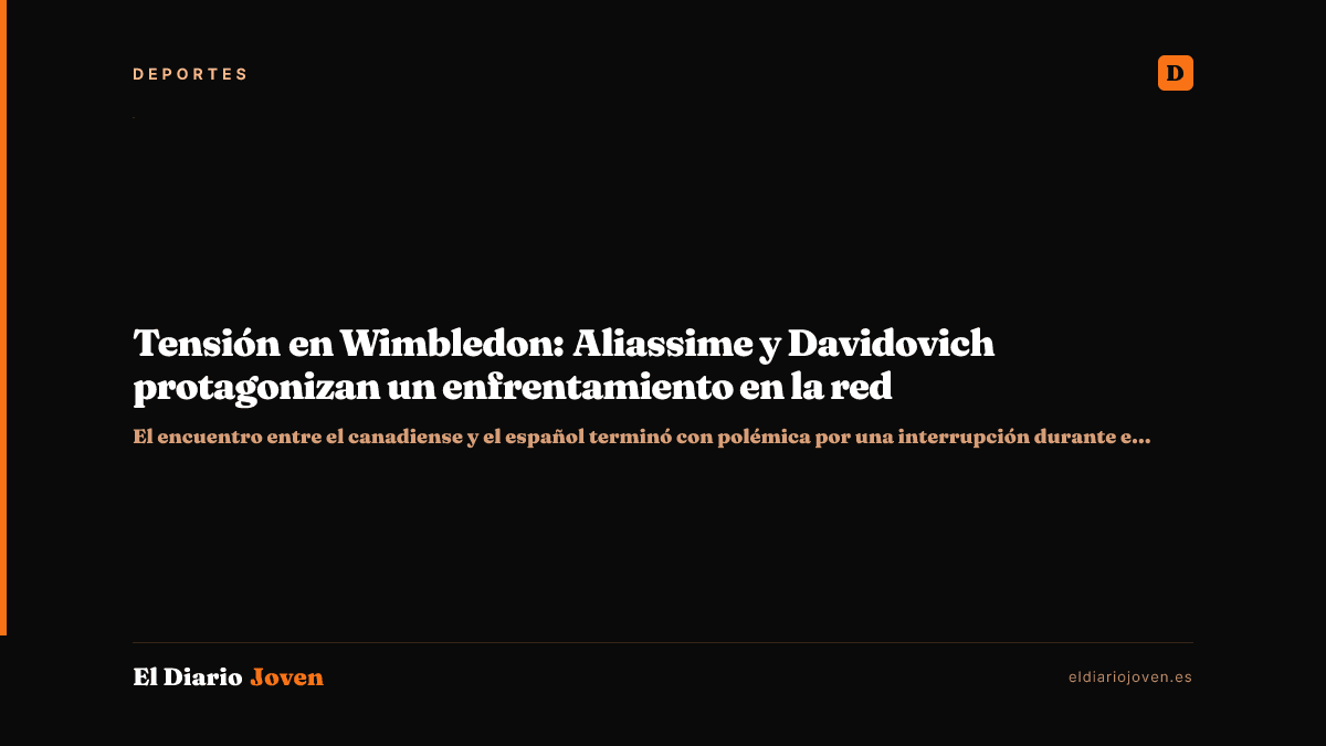 Tensión en Wimbledon: Aliassime y Davidovich protagonizan un enfrentamiento en la red