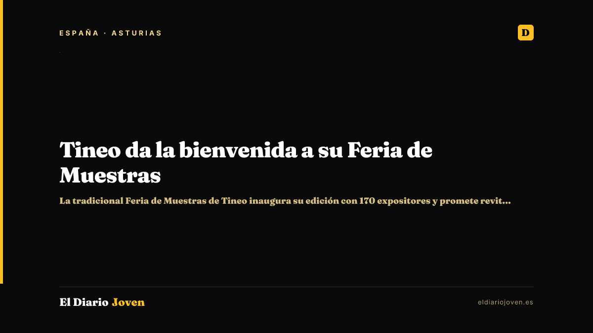 Tineo da la bienvenida a su Feria de Muestras