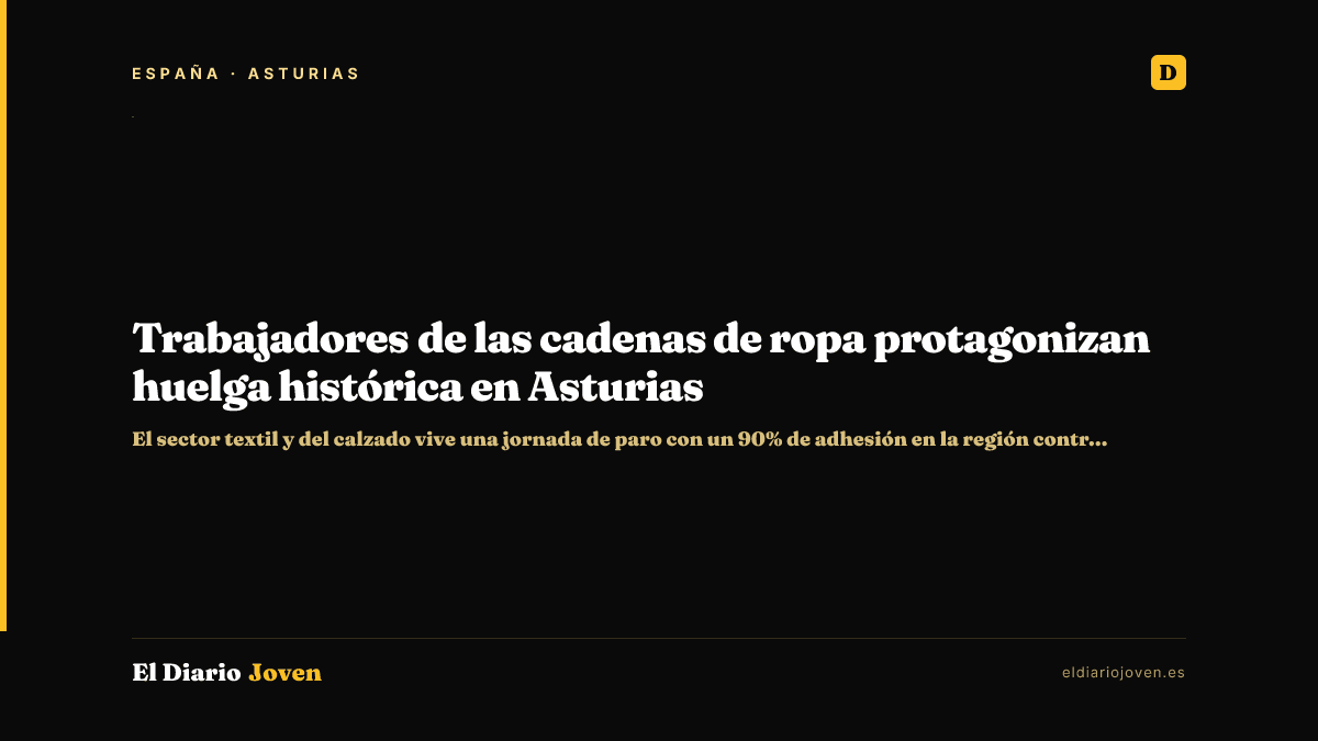 Trabajadores de las cadenas de ropa protagonizan huelga histórica en Asturias