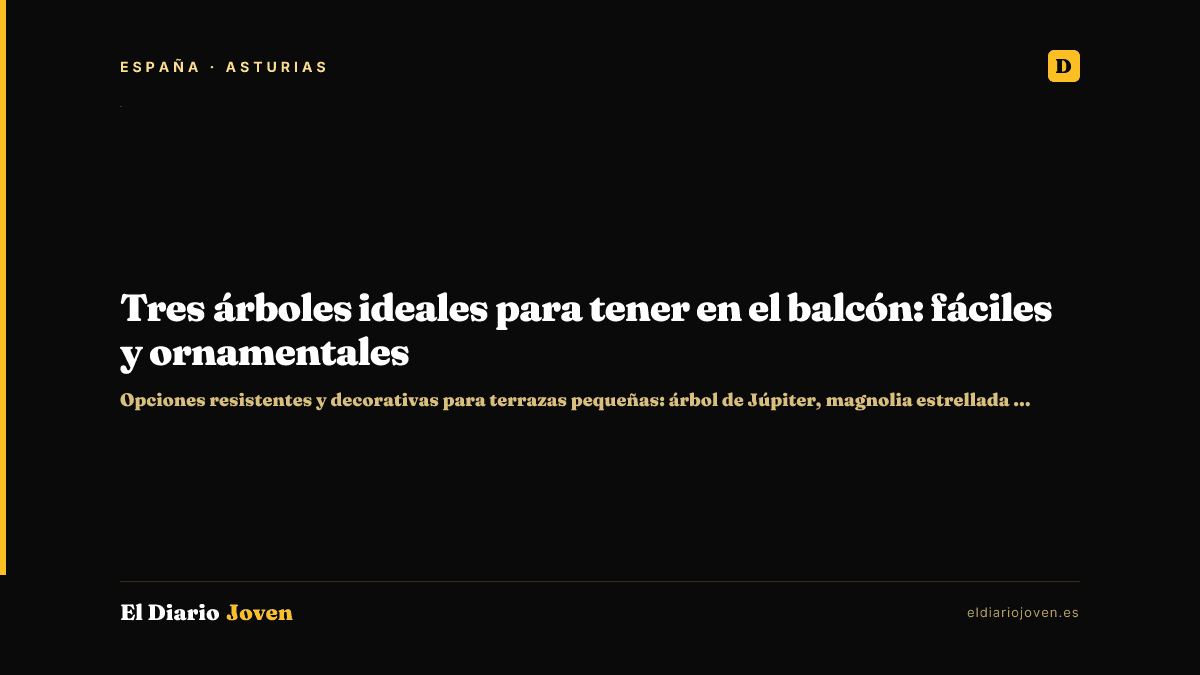 Tres árboles ideales para tener en el balcón: fáciles y ornamentales