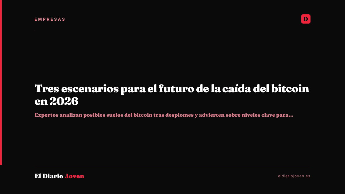 Tres escenarios para el futuro de la caída del bitcoin en 2026