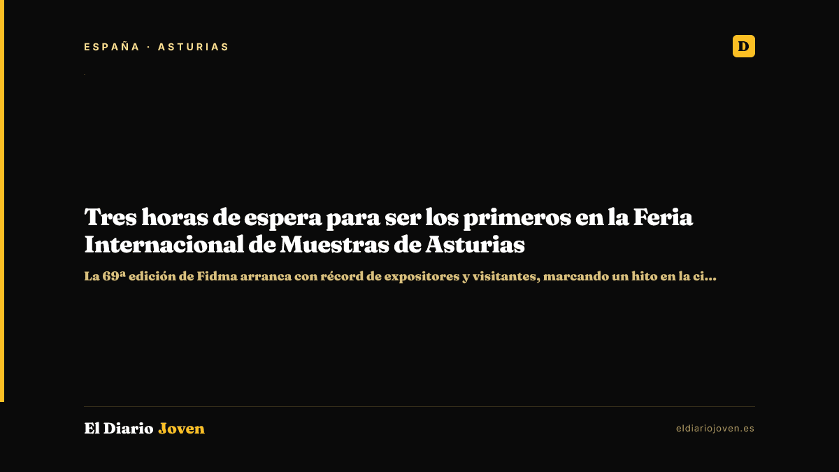 Tres horas de espera para ser los primeros en la Feria Internacional de Muestras de Asturias