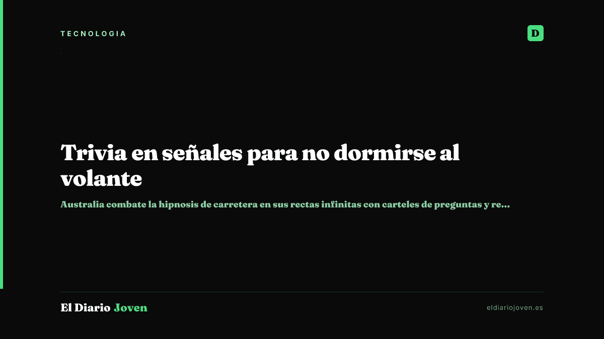 Trivia en señales para no dormirse al volante