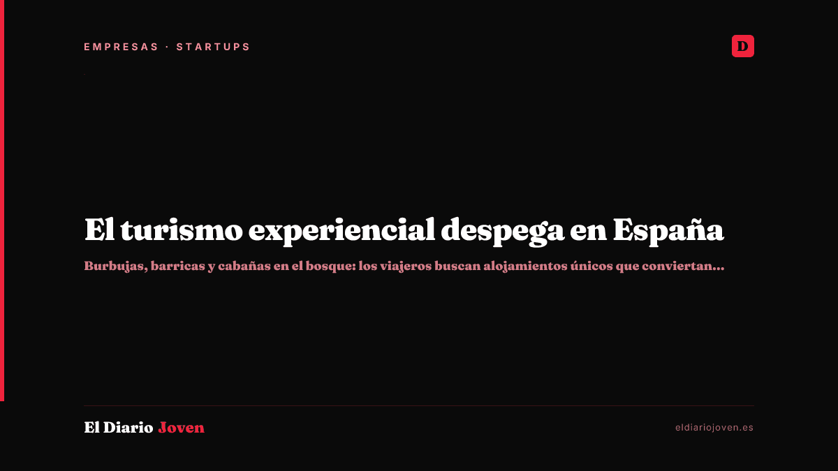 El turismo experiencial despega en España