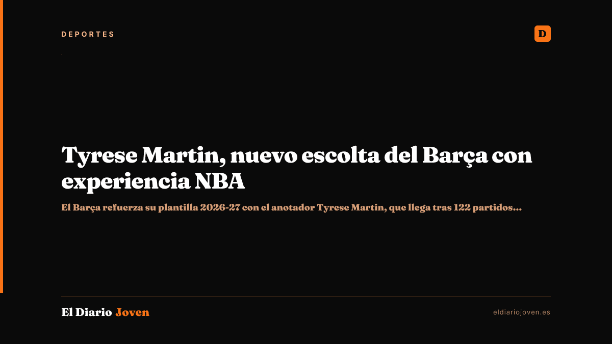 Tyrese Martin, nuevo escolta del Barça con experiencia NBA