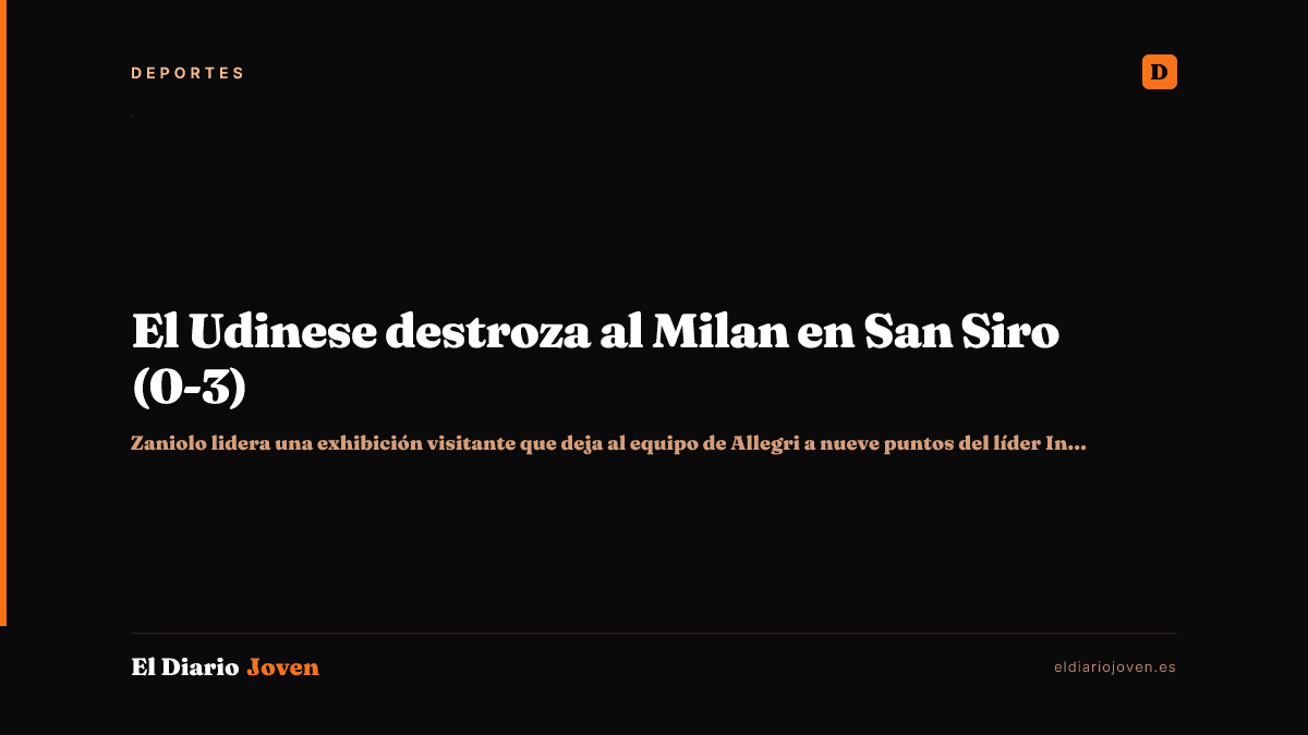 El Udinese destroza al Milan en San Siro (0-3)