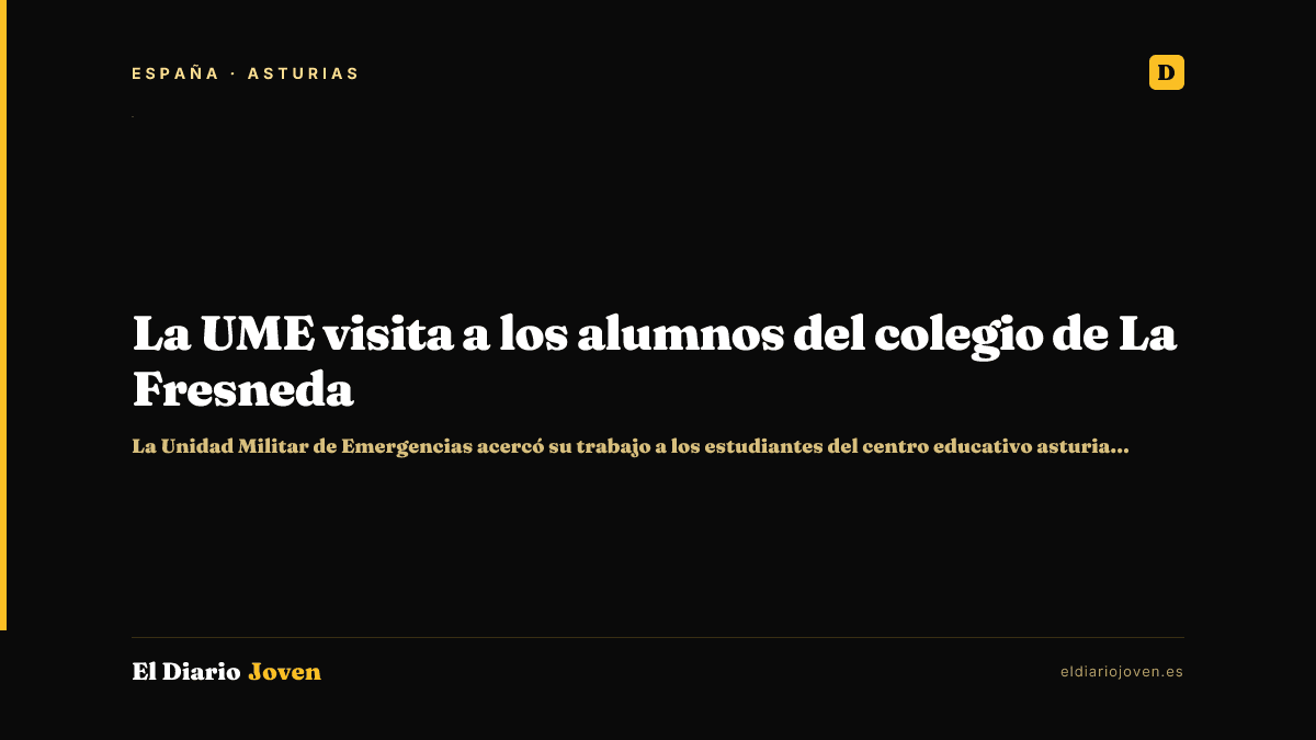 La UME visita a los alumnos del colegio de La Fresneda