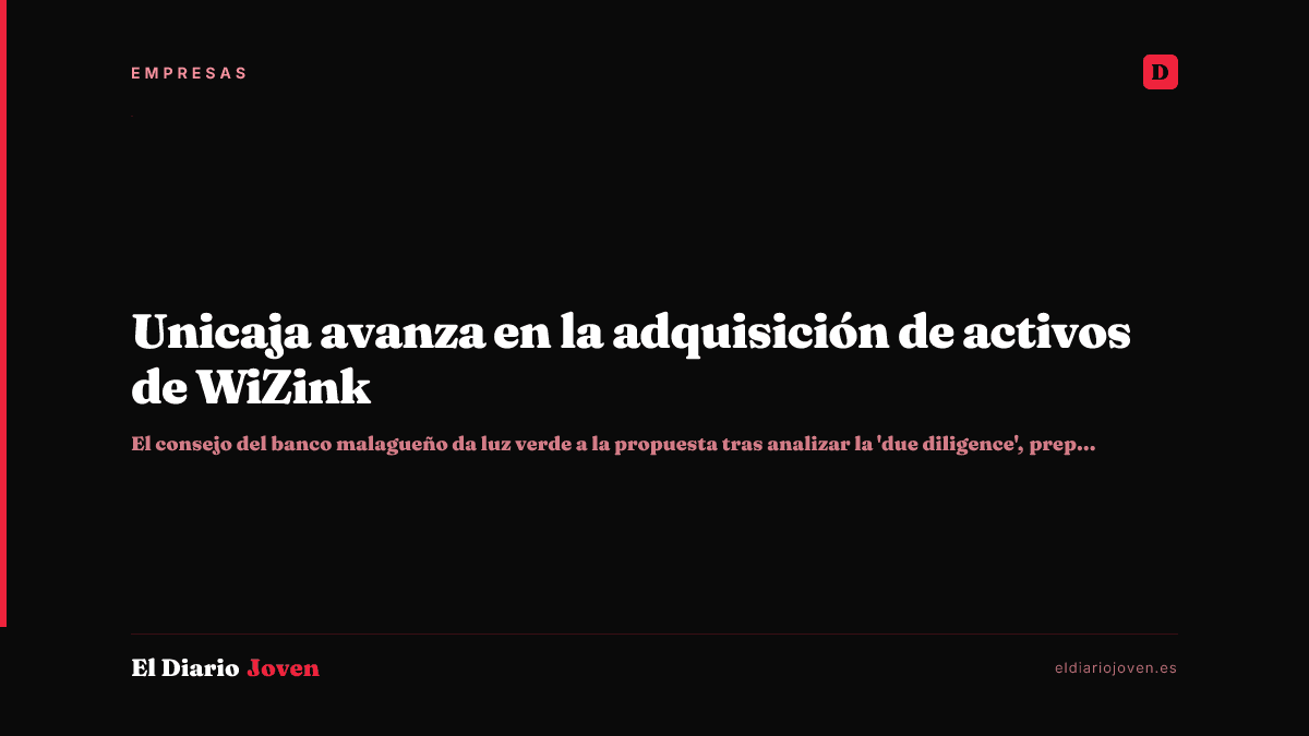 Unicaja avanza en la adquisición de activos de WiZink