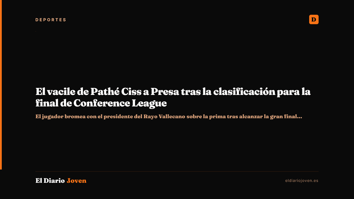 El vacile de Pathé Ciss a Presa tras la clasificación para la final de Conference League