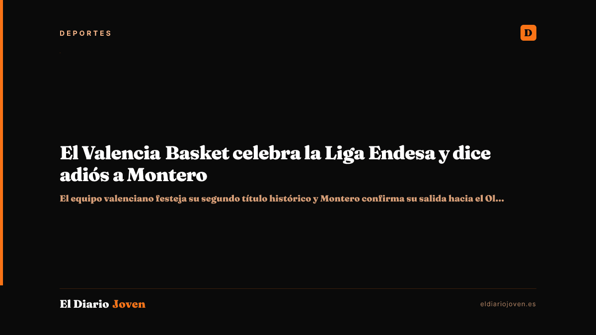 El Valencia Basket celebra la Liga Endesa y dice adiós a Montero