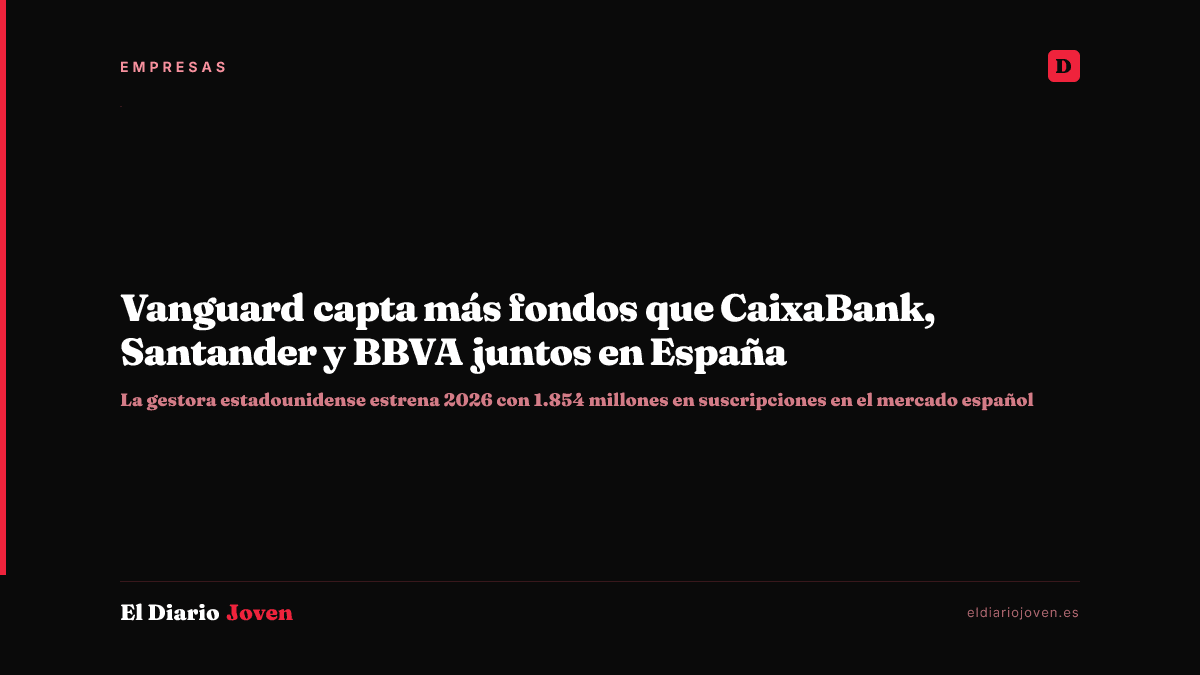 Vanguard capta más fondos que CaixaBank, Santander y BBVA juntos en España