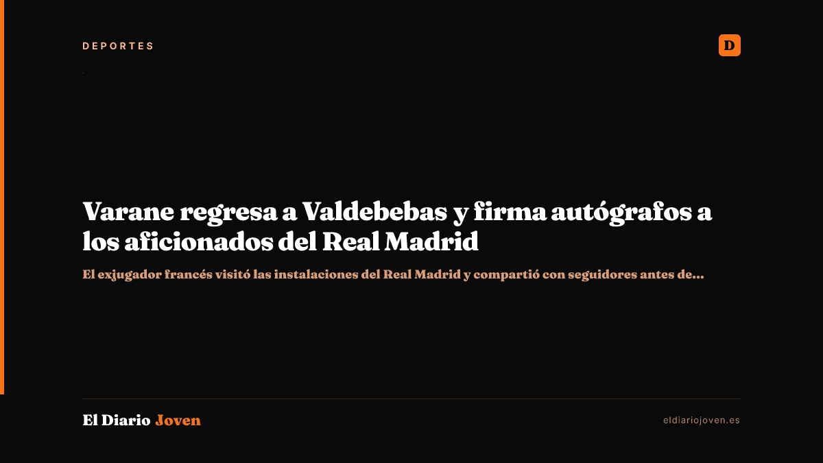 Varane regresa a Valdebebas y firma autógrafos a los aficionados del Real Madrid