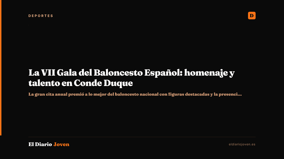 La VII Gala del Baloncesto Español: homenaje y talento en Conde Duque
