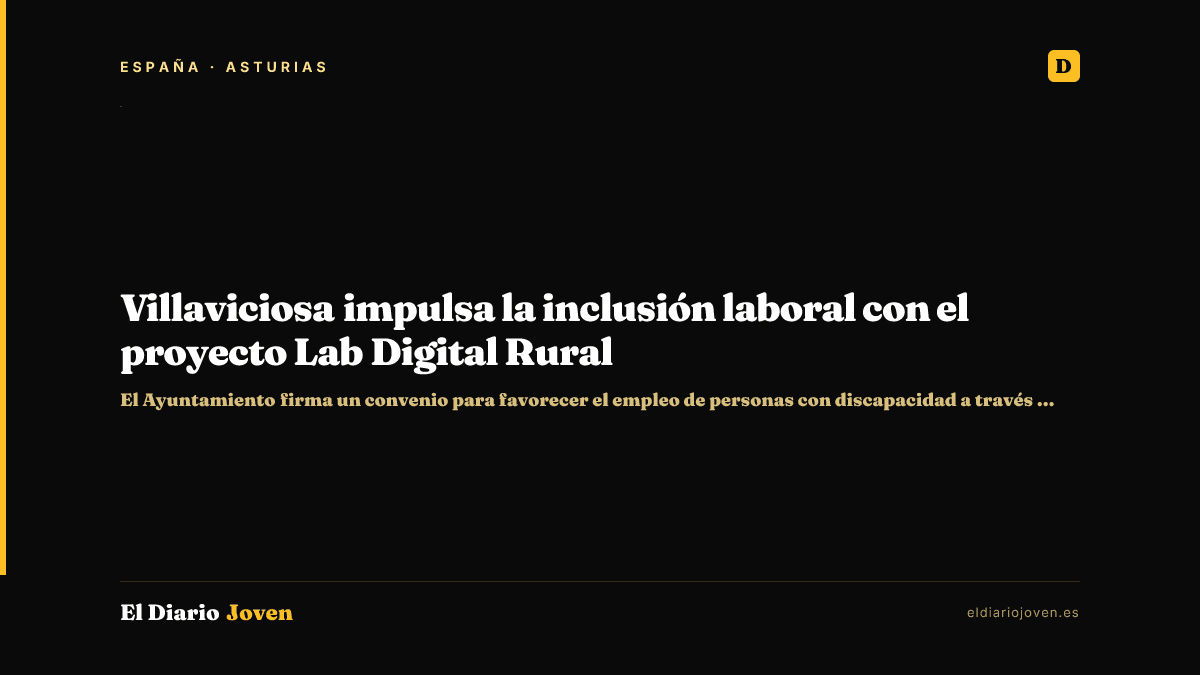 Villaviciosa impulsa la inclusión laboral con el proyecto Lab Digital Rural