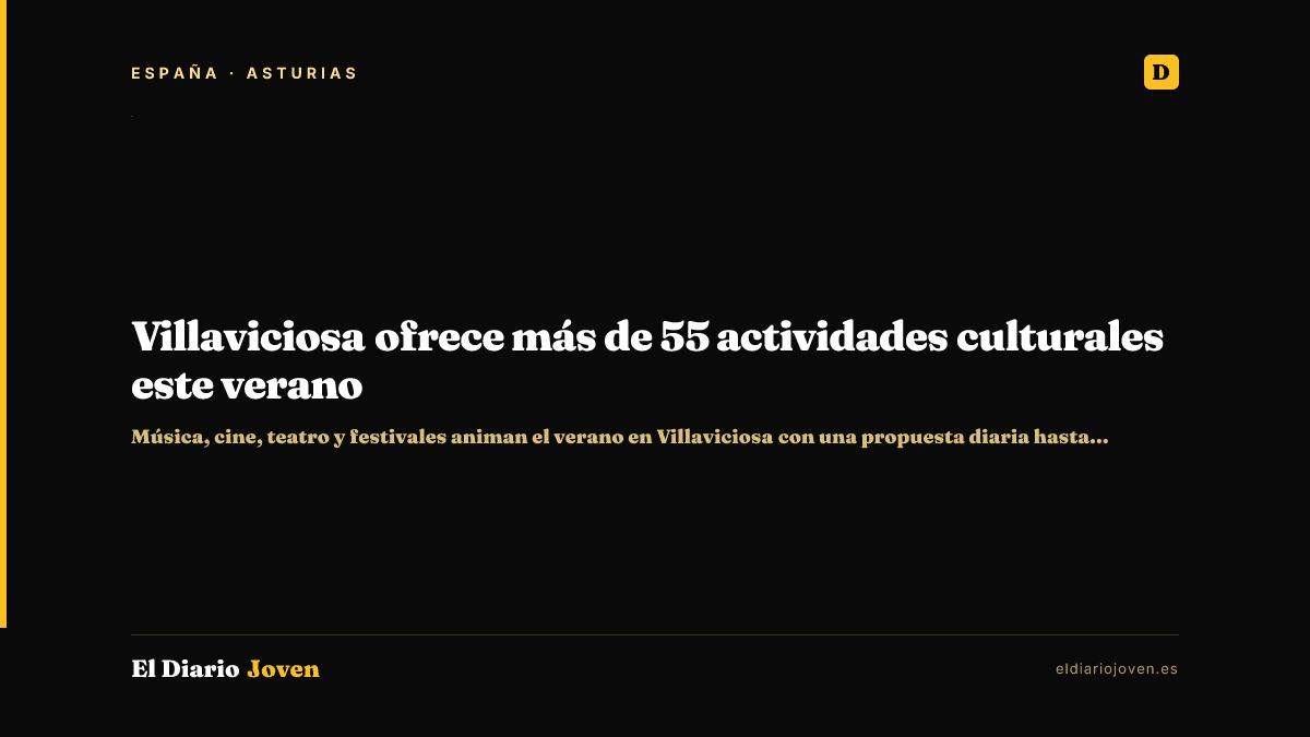 Villaviciosa ofrece más de 55 actividades culturales este verano