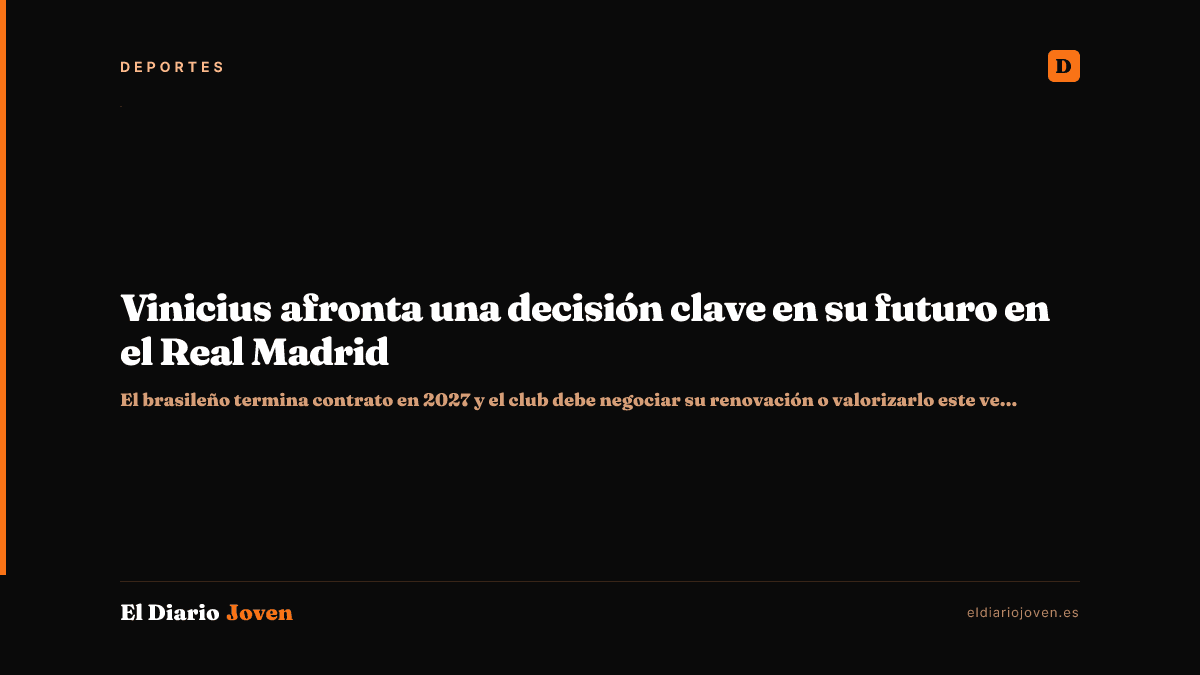 Vinicius afronta una decisión clave en su futuro en el Real Madrid