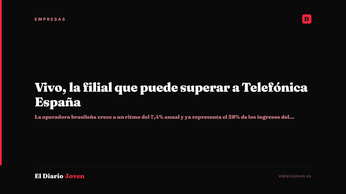 Vivo, la filial que puede superar a Telefónica España