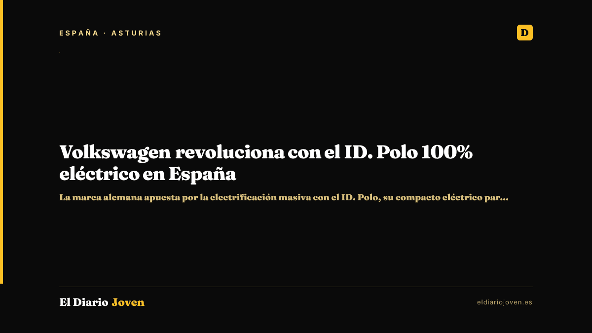 Volkswagen revoluciona con el ID. Polo 100% eléctrico en España
