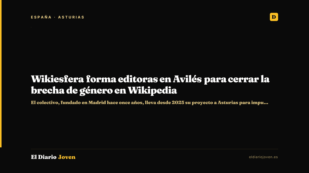 Wikiesfera forma editoras en Avilés para cerrar la brecha de género en Wikipedia