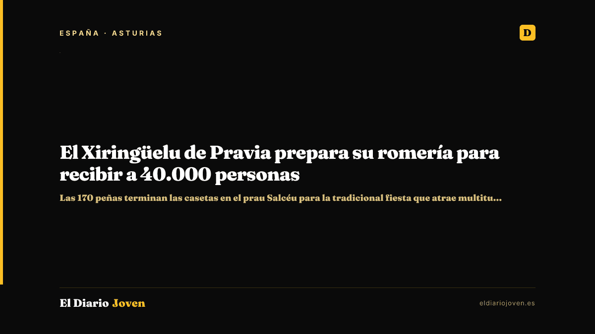 El Xiringüelu de Pravia prepara su romería para recibir a 40.000 personas
