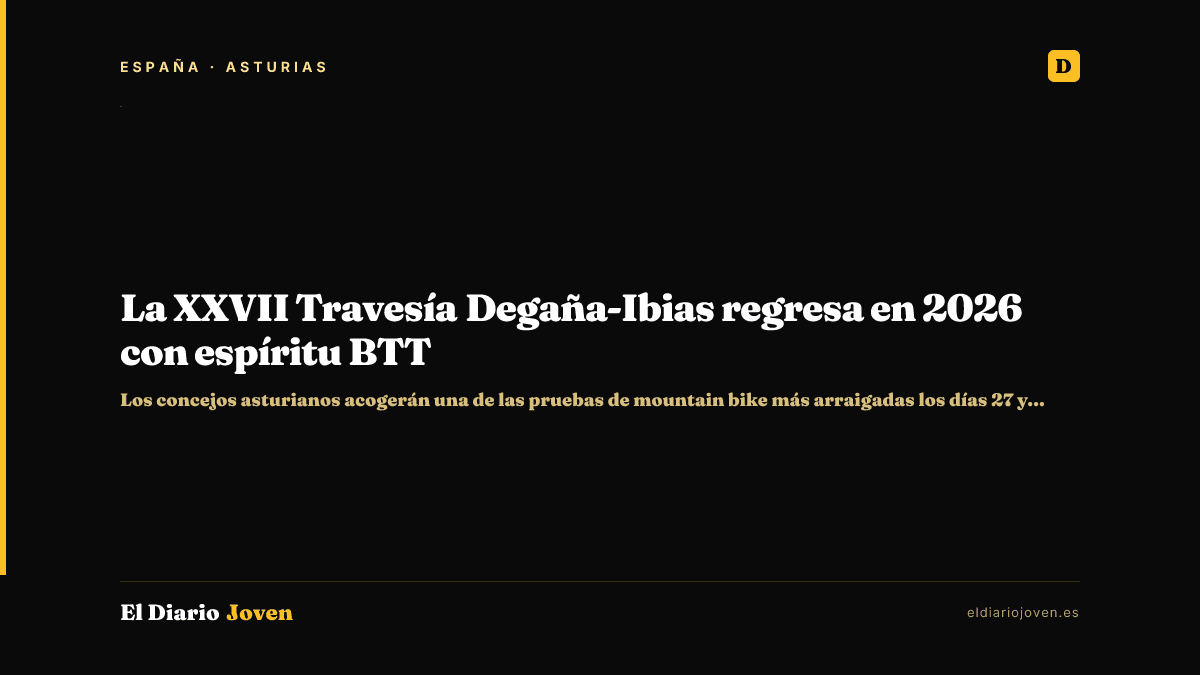 La XXVII Travesía Degaña-Ibias regresa en 2026 con espíritu BTT
